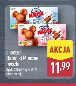 ALDI Batoniki Mleczne myszki Choceur z kremem truskawkowym oferta