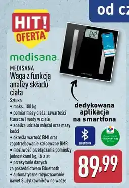 ALDI Waga z funkcją analizy składu ciała Medisana oferta