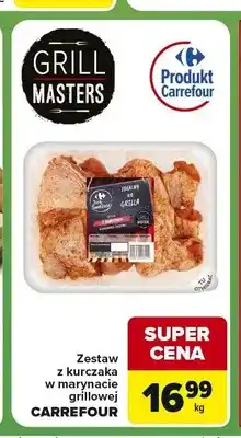 Carrefour Express Zestaw z kurczaka w marynacie grillowej Carrefour Grill Masters oferta