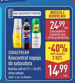 ALDI Koncentrat napoju do saturatora Sodastream Pepsi oferta