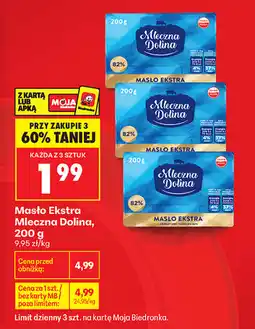 Biedronka Masło Ekstra Mleczna Dolina oferta