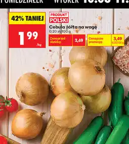 Biedronka Cebula żółta na wagę oferta