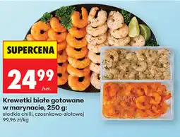 Biedronka Krewetki białe gotowane w marynacie oferta