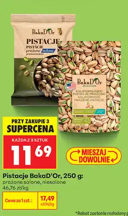 Biedronka Pistacje BakaD'Or, prażone solone, niesolone oferta
