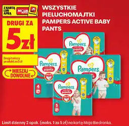 Biedronka Pieluchomajtki Pampers Active Baby Pants oferta