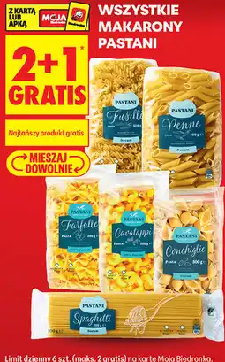 Biedronka Wszystkie makarony Pastani oferta