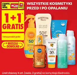 Biedronka Wszystkie kosmetyki przed i po opalaniu oferta