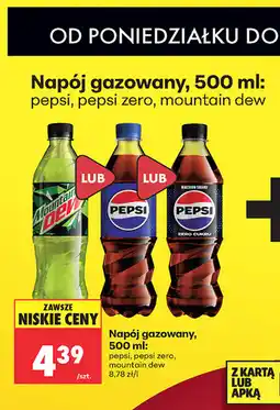 Biedronka Napój gazowany Pepsi / Pepsi Zero / Mountain Dew oferta
