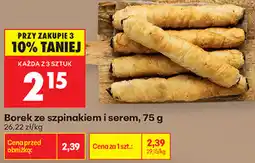 Biedronka Borek ze szpinakiem i serem oferta