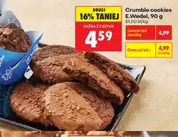 Biedronka Crumble cookies E.Wedel oferta