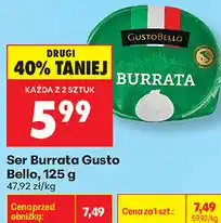 Biedronka Ser Burrata Gusto Bello oferta