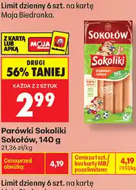 Biedronka Parówki Sokoliki Sokołów oferta