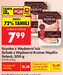 Biedronka Szynka z Wędzarni lub Schab z Wędzarni Kraina Wędlin Select oferta