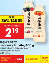 Biedronka Jogurt pitny owocowy Fruvita oferta