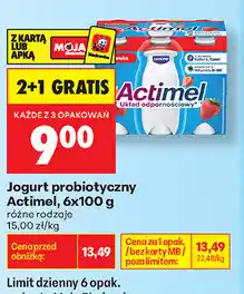 Biedronka Jogurt probiotyczny Actimel oferta