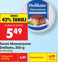 Biedronka Serek Mascarpone Delikate oferta