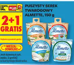 Biedronka Puszysty serek twarogowy Almette oferta