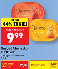 Biedronka Sorbet Marletto mango, truskawka oferta