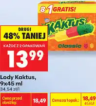 Biedronka Lody Kaktus oferta