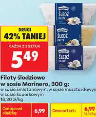 Biedronka Filety śledziowe w sosie Marinero oferta