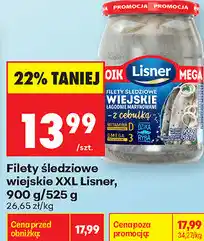 Biedronka Filety śledziowe wiejskie XXL Lisner oferta
