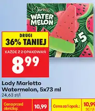 Biedronka Lody Marletto Watermelon oferta