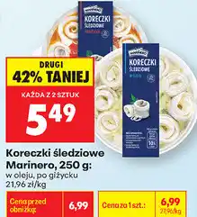 Biedronka Koreczki śledziowe Marinero oferta