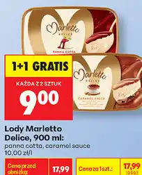 Biedronka Lody Marletto Delice oferta