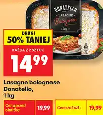 Biedronka Lasagne bolognese Donatello oferta