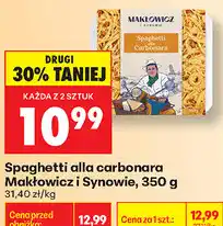 Biedronka Spaghetti alla carbonara Makłowicz i Synowie oferta