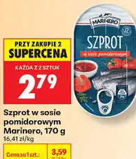 Biedronka Szprot w sosie pomidorowym Marinero oferta