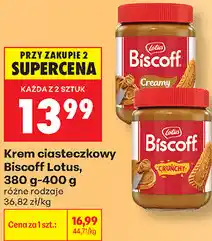 Biedronka Krem ciasteczkowy Biscoff Lotus, 380 g-400 g oferta