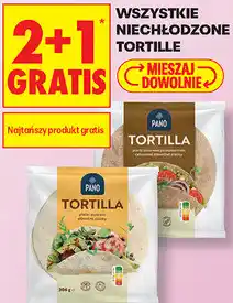 Biedronka Wszystkie niechłodzone tortille Pano oferta