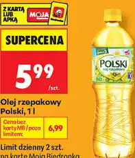 Biedronka Olej rzepakowy Polski oferta