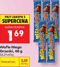 Biedronka Wafle Mega Grześki oferta