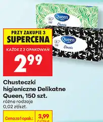 Biedronka Chusteczki higieniczne Delikatne Queen, 150 szt oferta