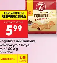 Biedronka Rogaliki z nadzieniem kakaowym 7 Days mini oferta