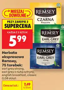 Biedronka Herbata ekspresowa Remsey oferta