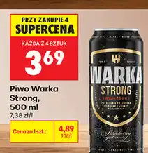 Biedronka Piwo Warka Strong oferta