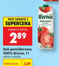 Biedronka Sok pomidorowy 100% Riviva oferta