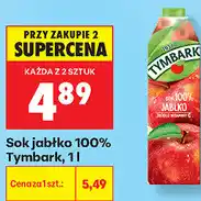 Biedronka Sok jabłko 100% Tymbark oferta