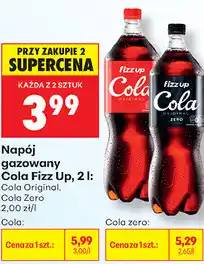 Biedronka Napój gazowany Fizz Up Cola, Cola Zero oferta
