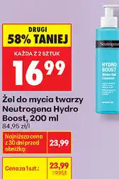 Biedronka Żel do mycia twarzy Neutrogena Hydro Boost oferta
