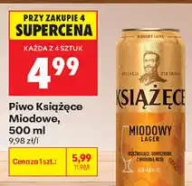 Biedronka Piwo Książęce Miodowe oferta