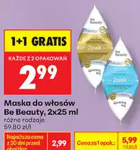 Biedronka Maska do włosów Be Beauty oferta