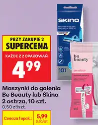 Biedronka Maszynki do golenia Be Beauty lub Skino, 2 ostrza, 10 szt oferta
