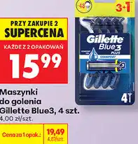 Biedronka Maszynki do golenia Gillette Blue3, 4 szt oferta
