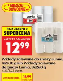 Biedronka Wkłady zalewane do zniczy Lumia, 4x200 g lub Wkłady zalewane do zniczy Lumia, 3x260 g oferta