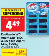 Biedronka Kostka do WC Agent Max BIO / Agent Max oferta