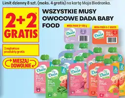 Biedronka Wszystkie musy owocowe Dada Baby Food oferta